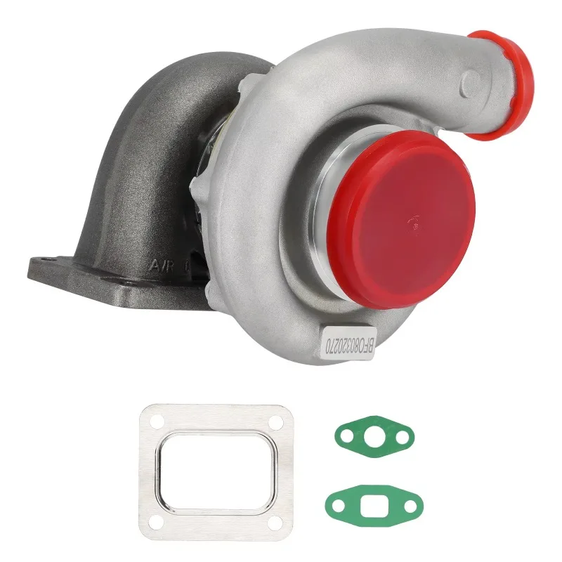 T76 Turbo T4 0.96 A/R Com 0.80 شفة 3 بوصة شاحن توربيني رائع بزيت على شكل حرف V Turbolader
