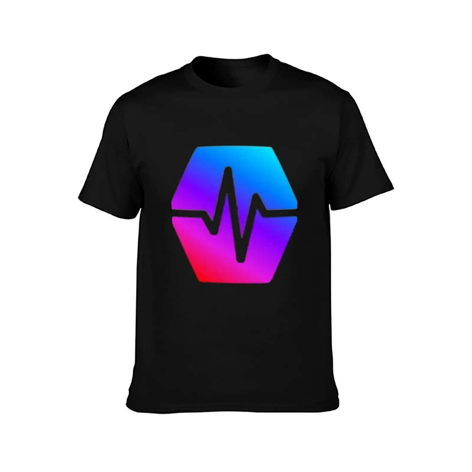 Awesome Hexagonal Cubes Hex Crypto Logo Design T-Shirt Moisture Control Sports Tee T-Shirt