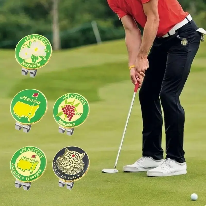652F قبعة مغناطيسية مقطع مضحكة لعبة Golf Ball Marker Hat Clip Men Women Gifts Gifts Accessory