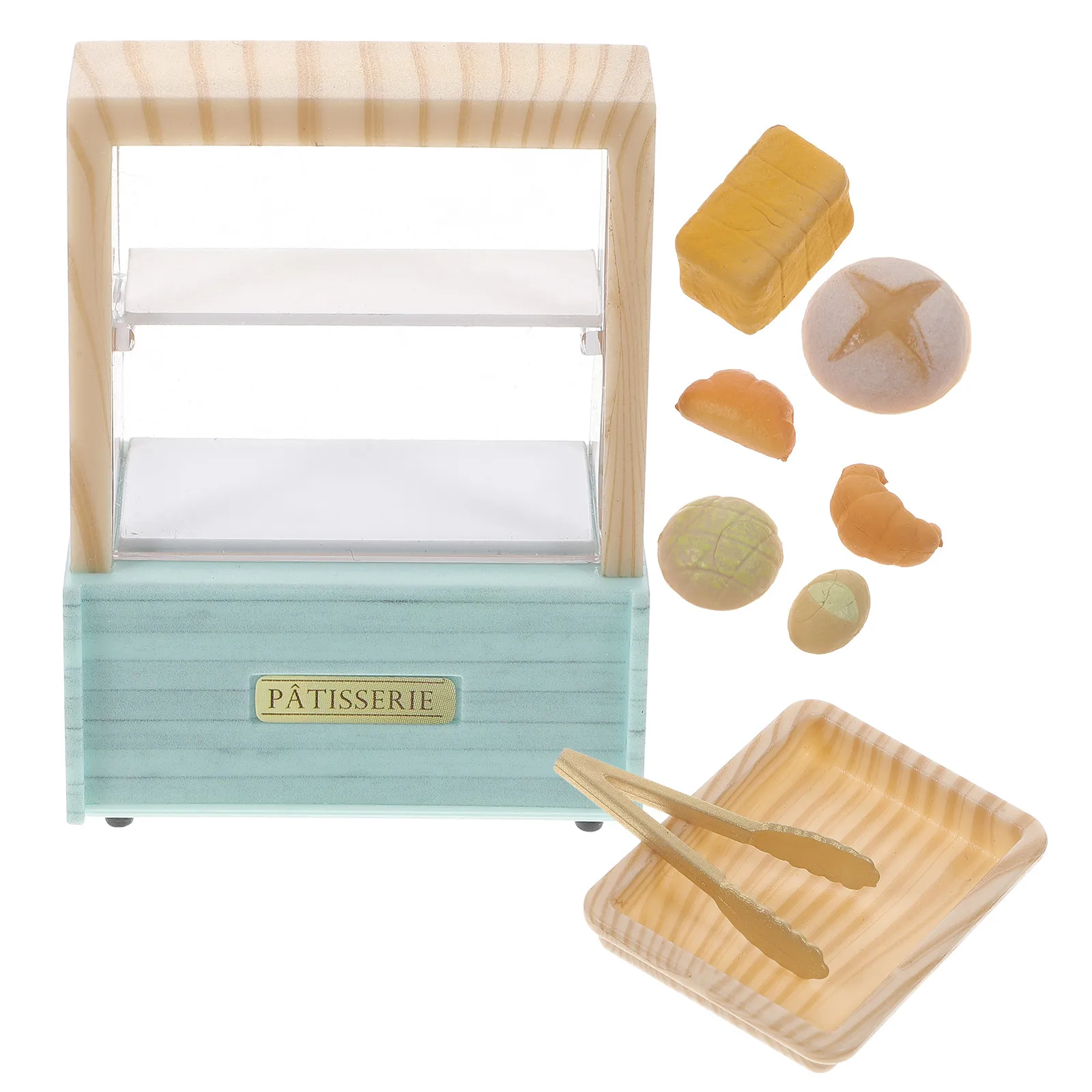 

Набор миниатюрных витрин для хлеба, миниатюрная мебель для декора мини-домиков, хранения, креативных сцен пекарни и кухни