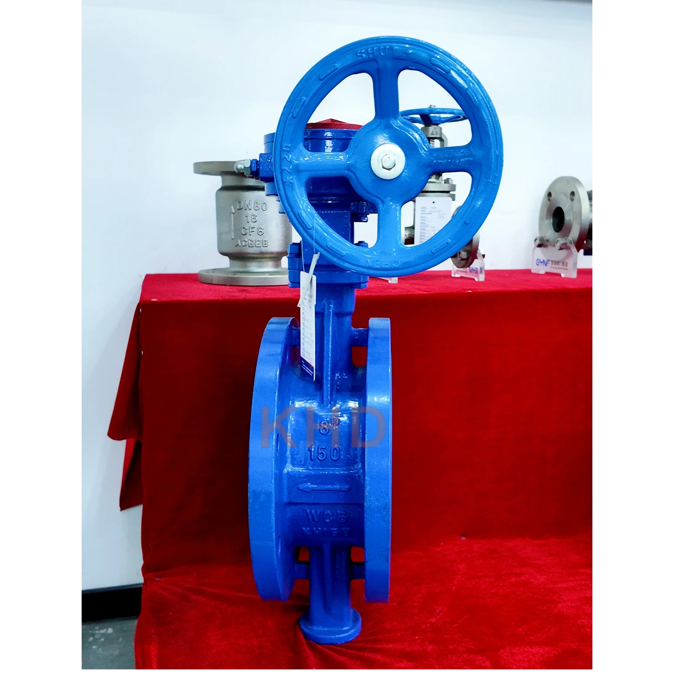 Manual worm gear rigid seal butterfly valve water medium flange butterfly valve