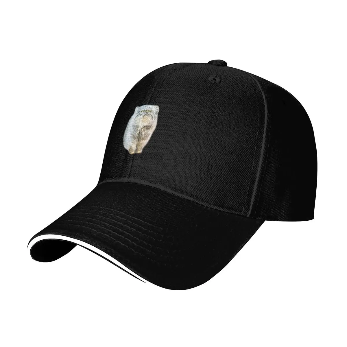 Pallas Cat Cute and Round Baseball Cap Streetwear Hip Hop Trendy Vintage Retro Embroidered Lightweight Packable