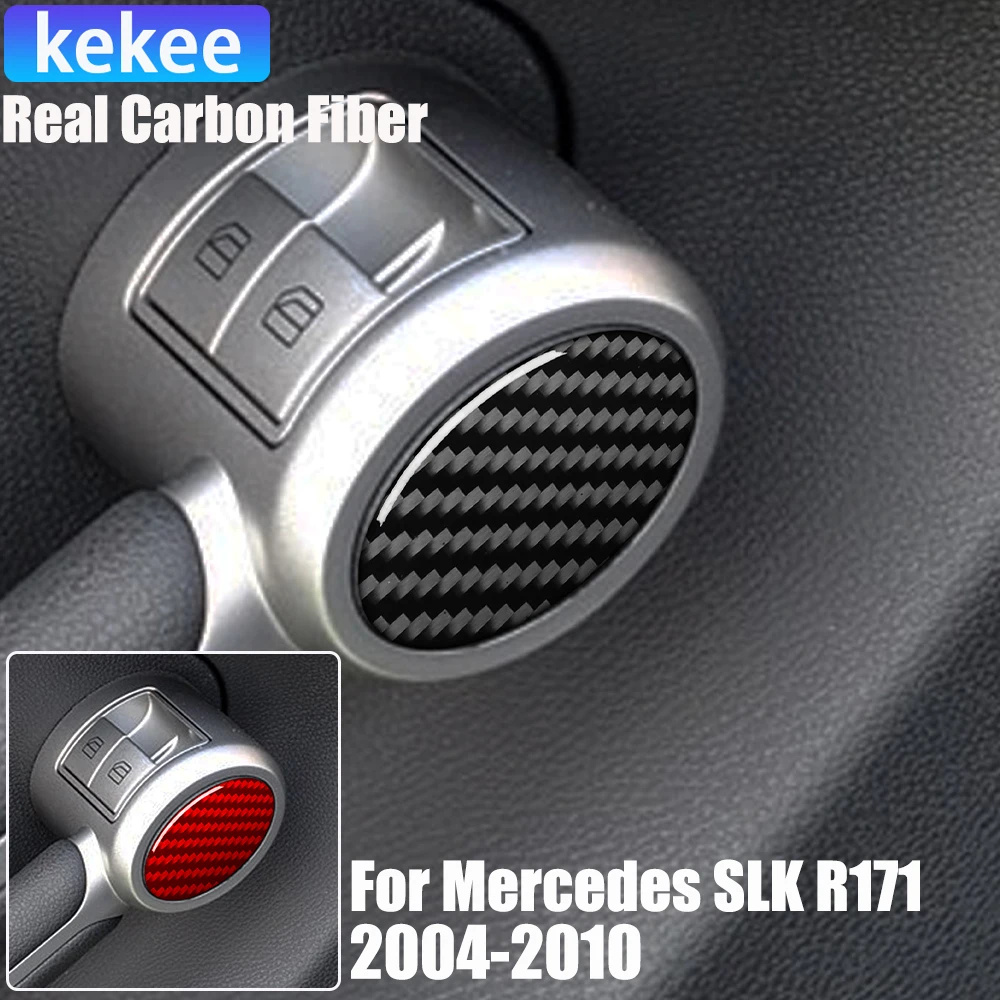 Echte Carbonfaser-Autozubehör-Türgriffabdeckung, weicher Aufkleber für Mercedes Benz SLK R171 2004 2005 2006 2007 2008 2009 2010