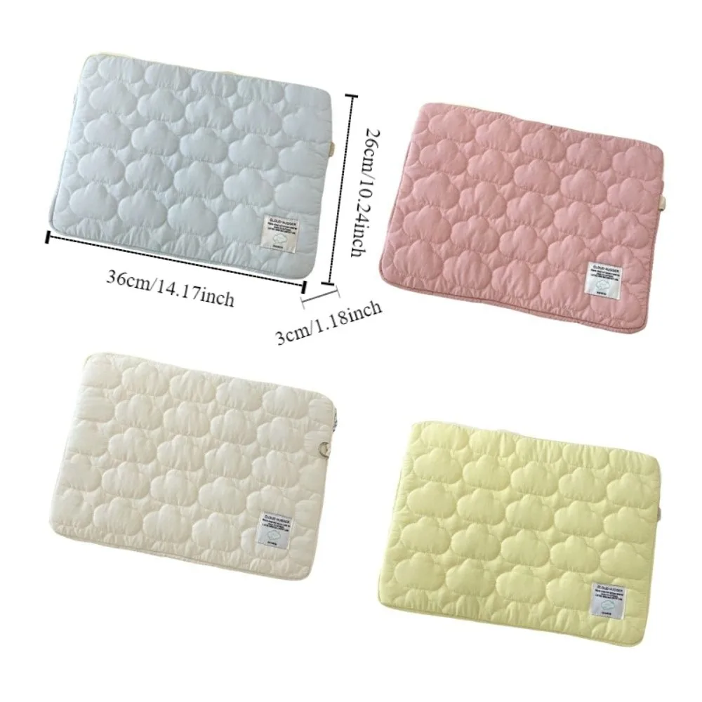 ソフト韓国スタイルのラップトップバッグポータブルクラウドコンピュータバッグパッド入り軽量タブレット保護ケースオフィス