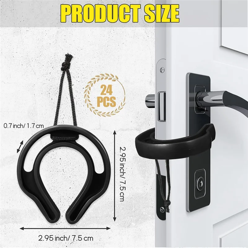 

BTLIFE-Emergency Door Stop Jam 24 Pcs With Rope First Responder Wedge Law Enforcement Gear For Firefighters