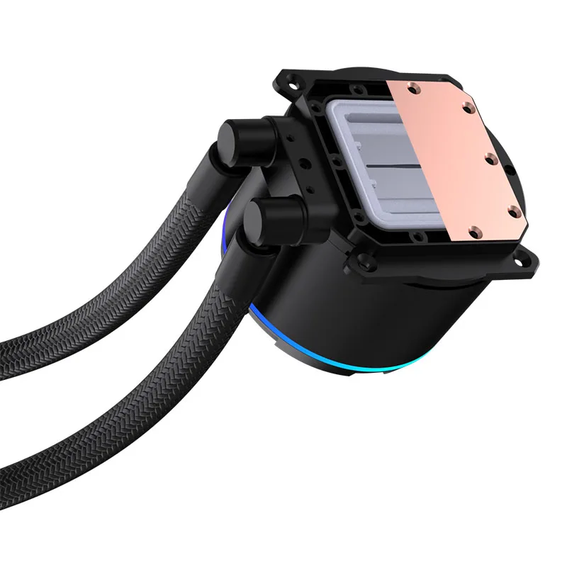 LOVINGCOOL YK-02 120/240/360 مبرد سائل ARGB abyss حلقة مرآة في الوقت الحقيقي عرض درجة الحرارة PWM مبرد مياه متكامل #6