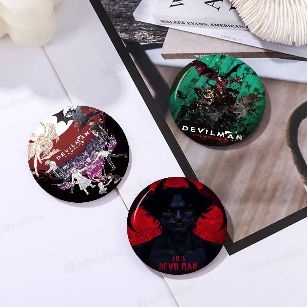 

Devilman Crybaby Creative Tinplate Soft Button Pins Animal Icon Brooch Lapel Backpack Badge Accessories Pin