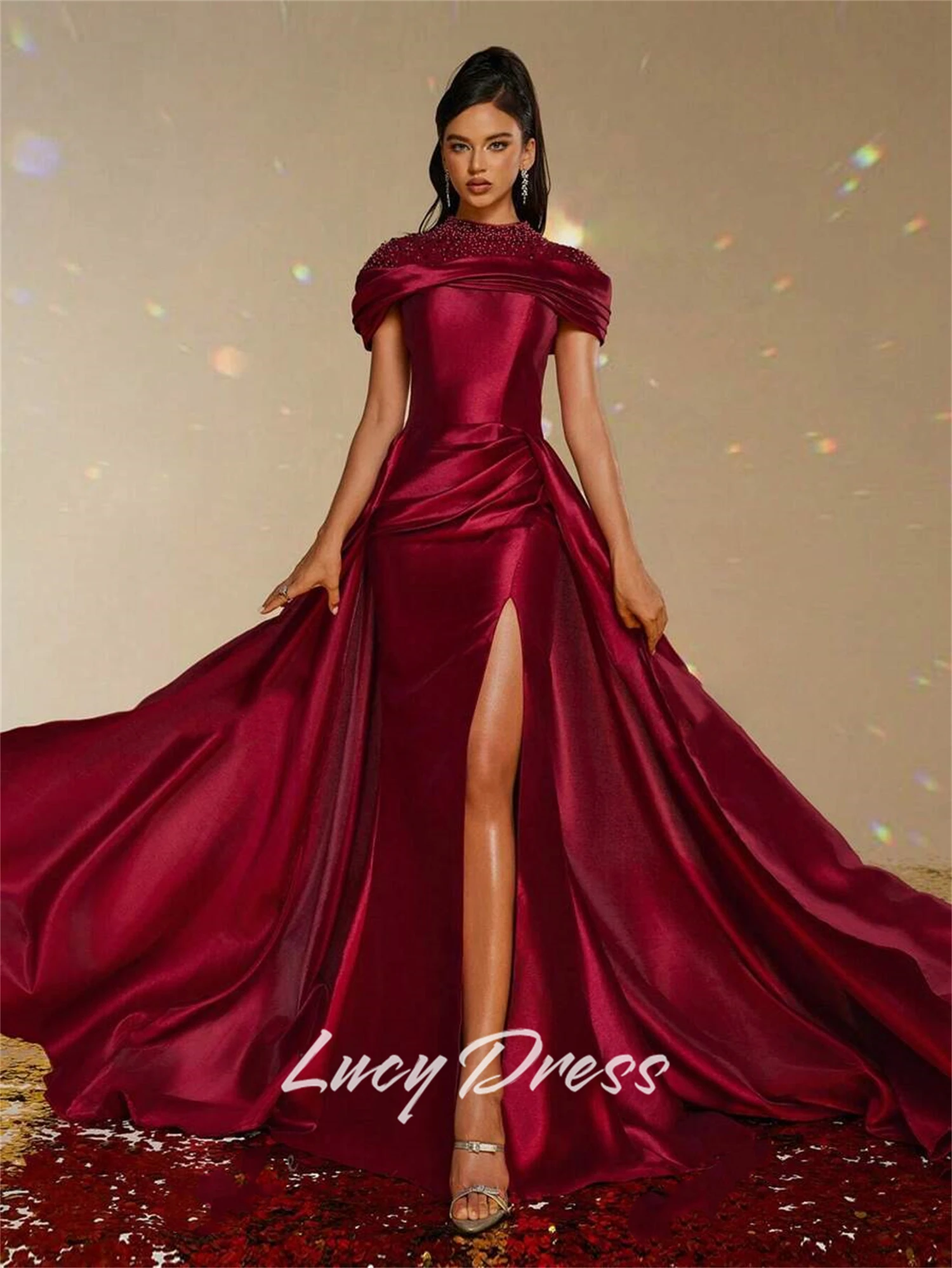 Lucy Aangepaste feestjurk Sharon Happy Avondjurken Vrouw Elegante jurk voor speciale gelegenheden Zomerjurken 2025, Galajurk Prom