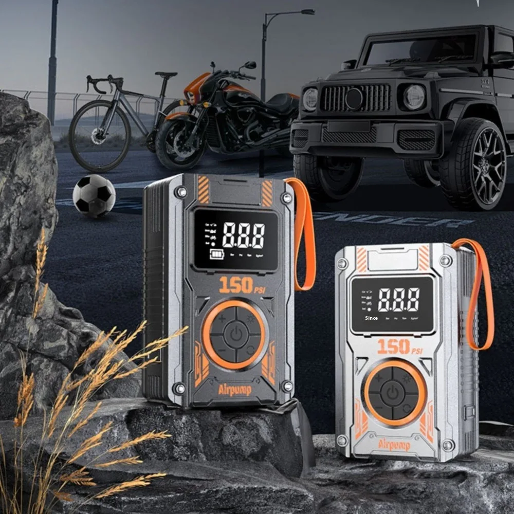 

Беспроводной автомобильный воздушный насос, портативный компрессор, электрический быстрый воздушный насос, воздушный насос точного давления для автомобилей, мотоциклов, велосипедного мяча