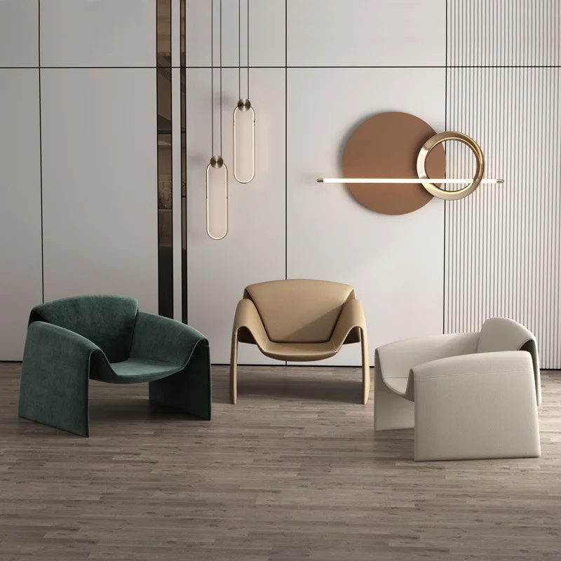 

Single sofa light luxury living room modern crab chair creative chair hotel bedroom balcony household single chair