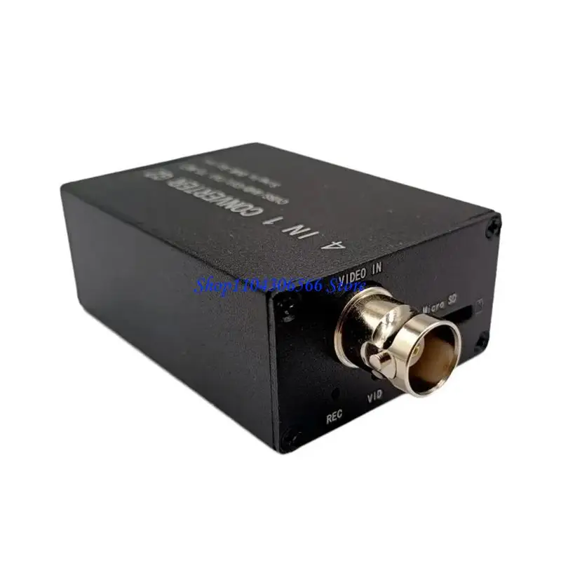 02DD 4 In 1 Converter CVBS/720P/1080P AHD/TVI To Net H.265 RTSP Single Channel For Security Camera Video Record