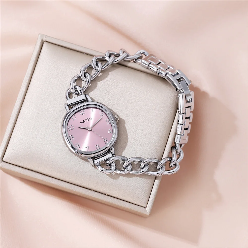 fashion steel bracelet band quartz women dress watch