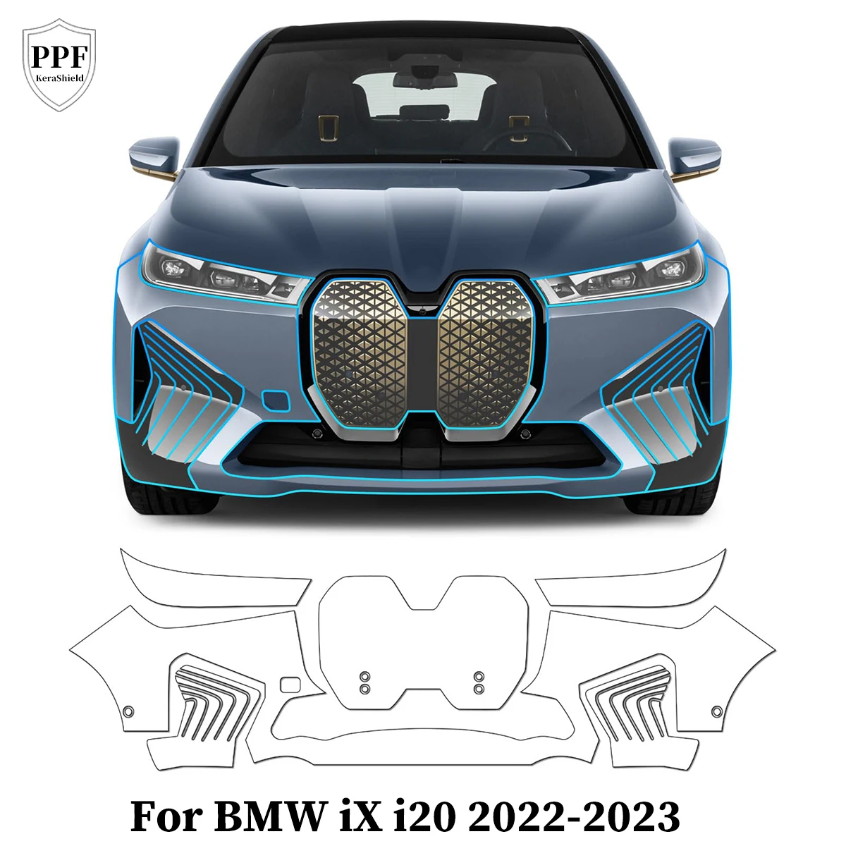 

TPU Paint Protection Film For BMW iX i20 2022 2023 Anti-Scratch Car Clear Bra Pre-cut PPF Resistant Repairable Auto Accessories