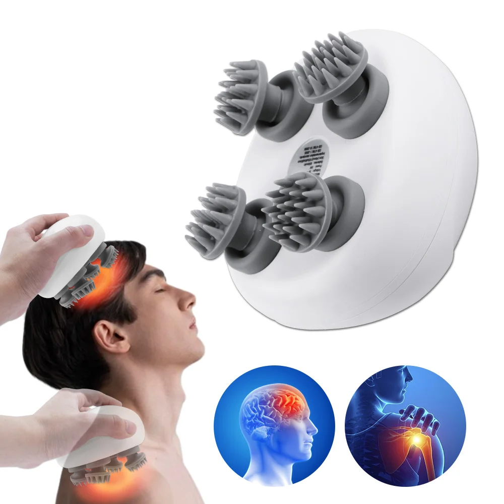 

Электрический массажер для головы, тела, плеч, ног, рук, шеи, глубокая ткань, массаж головы, кожи головы, разминающее вибрационное устройство для массажа кошек и домашних животных