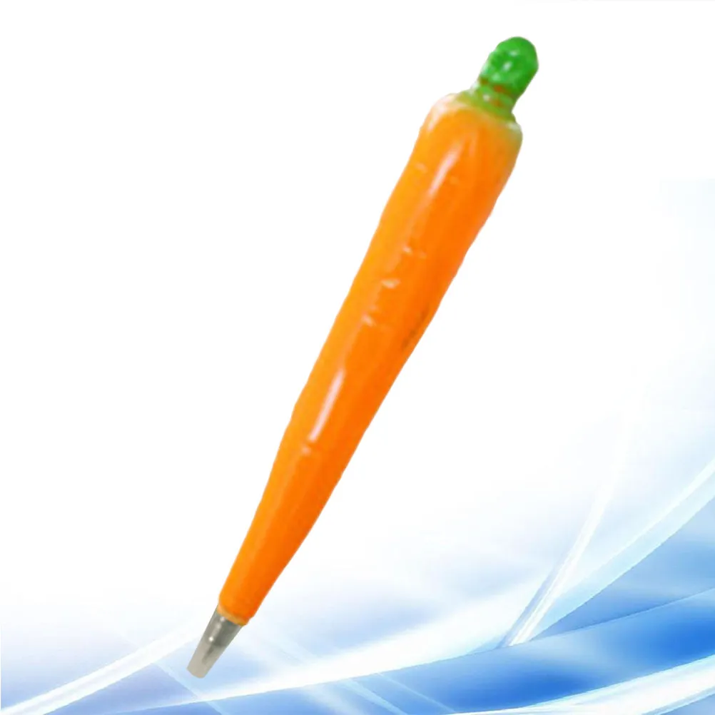 

1Pcs Cartoon Ballpoint Pen Carrot Shape Magnetic Premium Material Smooth Writing Pen for Students Office Ballpoint Pens