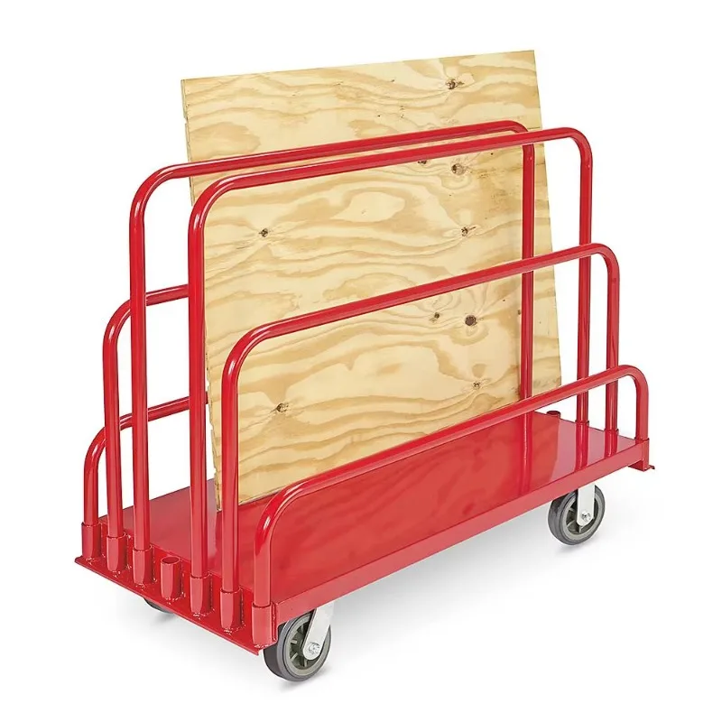 Industry Heavy Duty Steel Multi Handle Welded Frame Panel Moving Drywall Cart