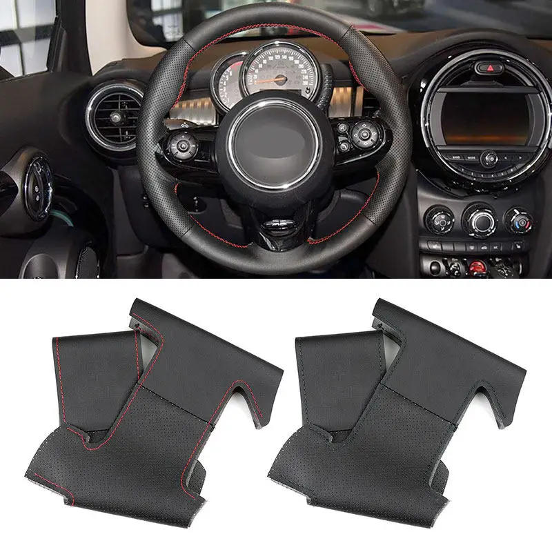 For MINI Cooper F54 F55 F56 F57 F60 R50 R52 R53 R55 R56 R57 R58 R59 R60 R61 17-18 High-version Car Steering Wheel Leather Cover