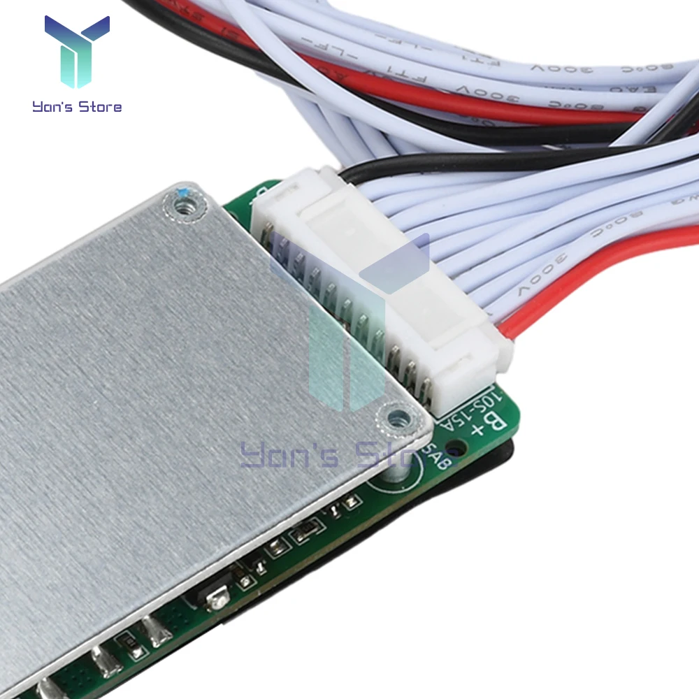

BMS 10S 36V 15A Li-ion Lipolymer 18650 Battery Charge Board Short Circuit Protection Common Port For Ebike Escooter