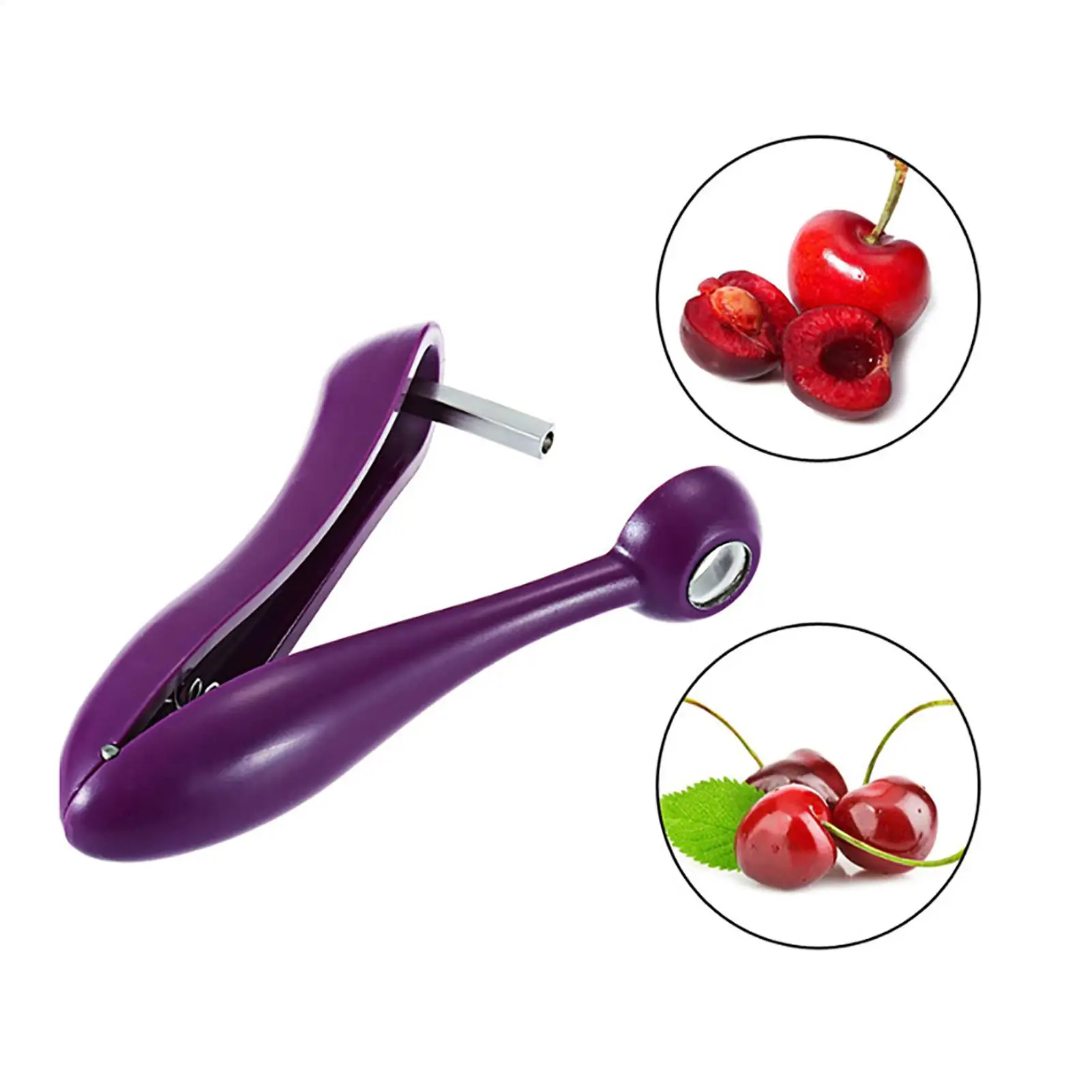Portable Cherry Fruit Kitchen Pitter Remover Olive Corer Remove Pit Tool Fruit Vegetable Tools Cherry Pitter Kitchen Gadget view 5