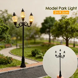 Lampadaire pour modélisme ferroviaire, 3V, échelle 00, lampe pour modélisme ferroviaire, parc, jardin, réverbère, mise en scène, paysage
