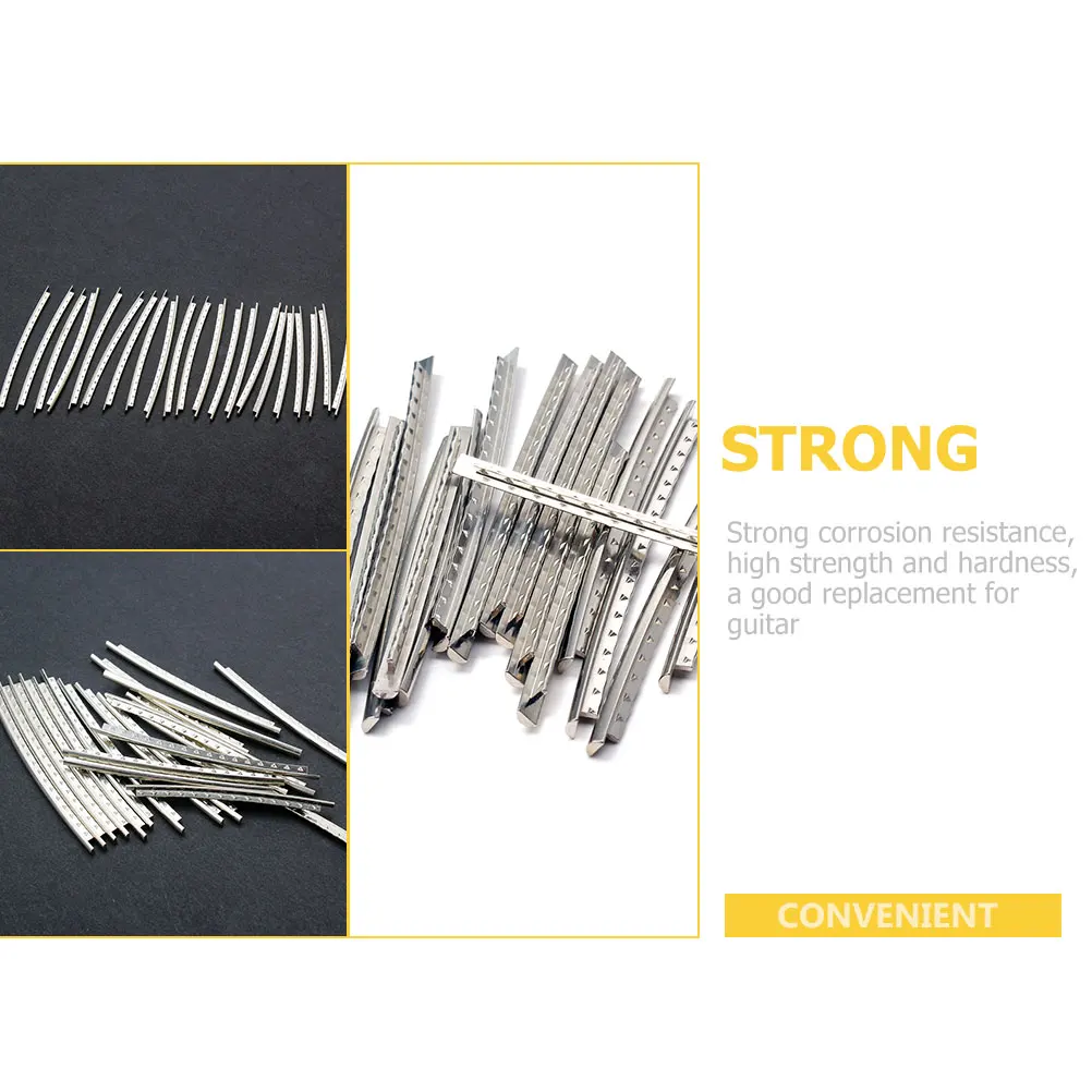 

1 Set Durable Metal Guitar Fret Wire High Strength Corrosion Resistant Fretwire For Electric Bass Acoustic Guitar Replacement
