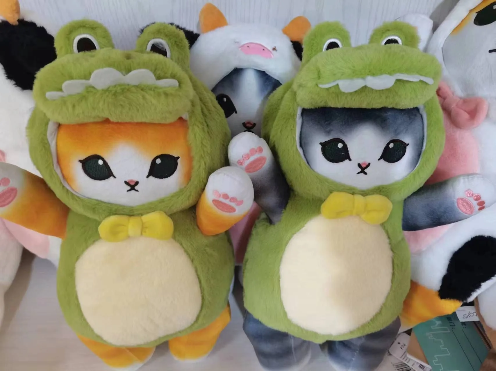 

Kawaii 25 см Mofusand Drag Bear Корова Динозавр Плюшевая кукла Японский мультяшный кот Декоративная игрушка Плюшевая подушка в подарок