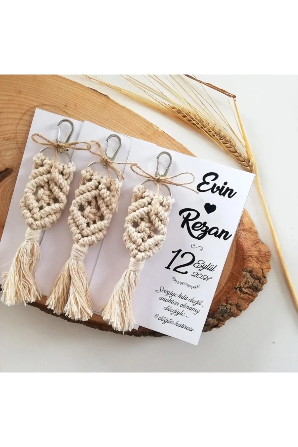 Macrame Keychain 50 Pcs Customizable Wedding Birthday Engagement Wedding Party And Events With You For