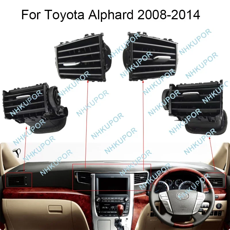 Vehicles Vent For TOYOTA Alphard 2008-2014 RHD A/C Air Condition Vents Outlet Panel Outlet Grille