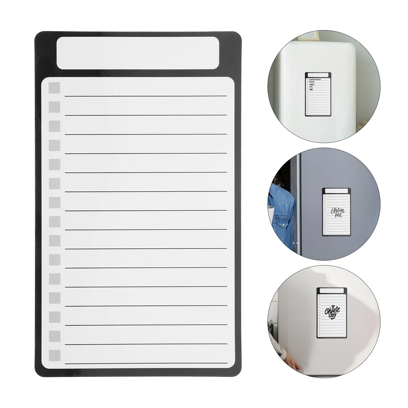 

Memo Pads Magnetic Message Stickers Black Storage Cabinet Shopping List Shelf The Pet