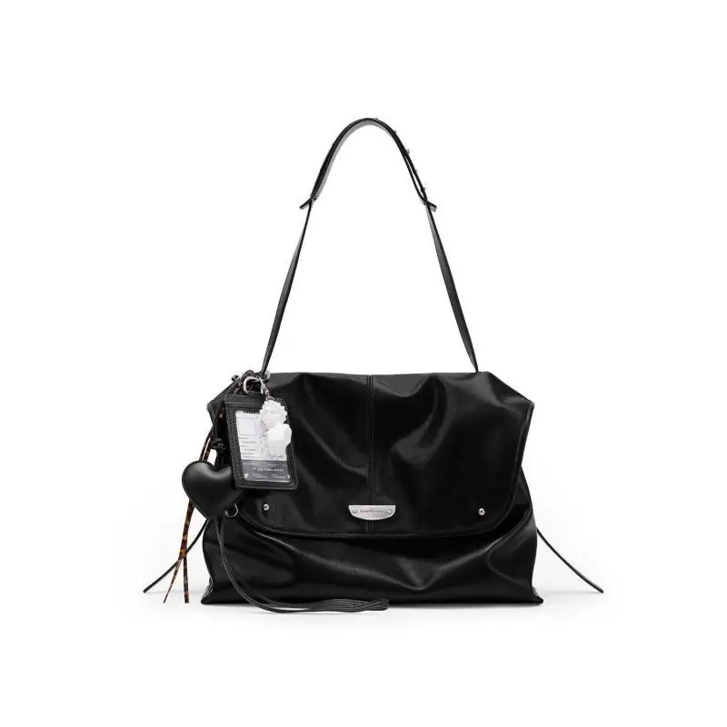 Original Fashion, High-quality Top Layer Cowhide Square Women's Bag, Simple And Casual, Versatile, Single Shoulder Crossbody Bag