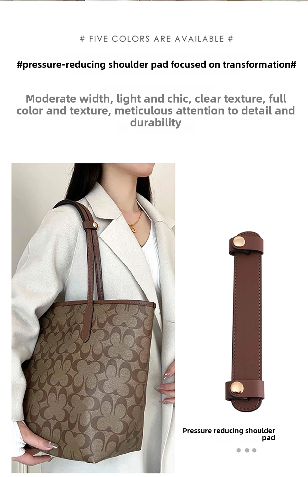Bag Shoulder Pad For City33 Stress Relieving And Anti Slip Shoulder Support Durable Fashion Modification Bag Accessories