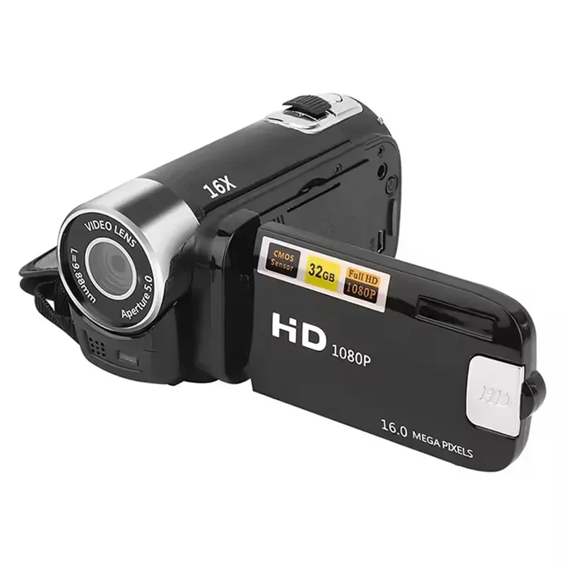 2.4 Inch HD Camera D90 1080P 16MP Digital Camera 2.4 Inch Rotatable Screen Camcorder- 16X Zoom HD Video Recorder With Fill Light