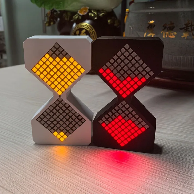 

Кибер-стиль светодиодные электронные песочные часы 1-30 минут таймер технология Sense DIY цифровые песочные часы украшение дома с датчиком силы тяжести