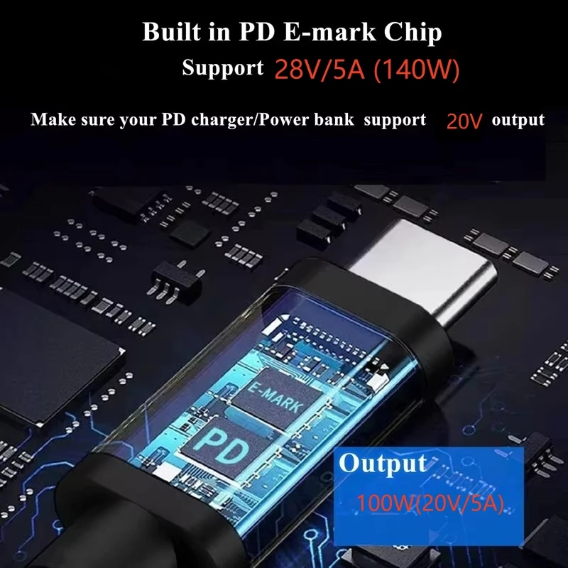 50M Starlink Mini USB C to DC Cable 140W PD 28V 5A 16AWG Fast Charging Wires Customized Length Waterproof Mini DC Charging Cable