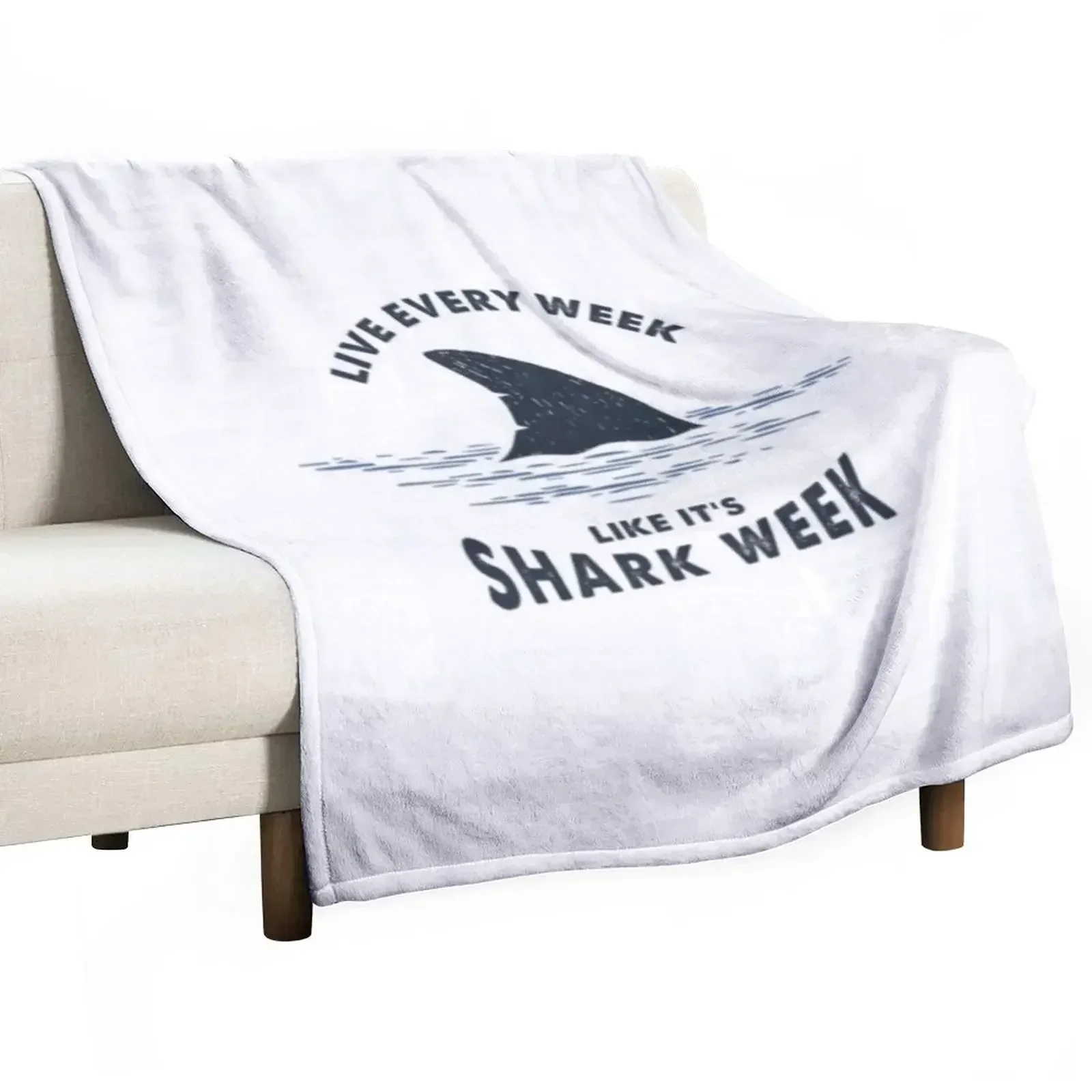 Live every week like it's shark week. Throw Blanket Thermals For Travel Beach Flannels Blankets