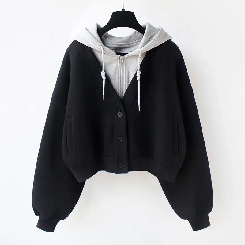Fake two pieces black [high-end quality]