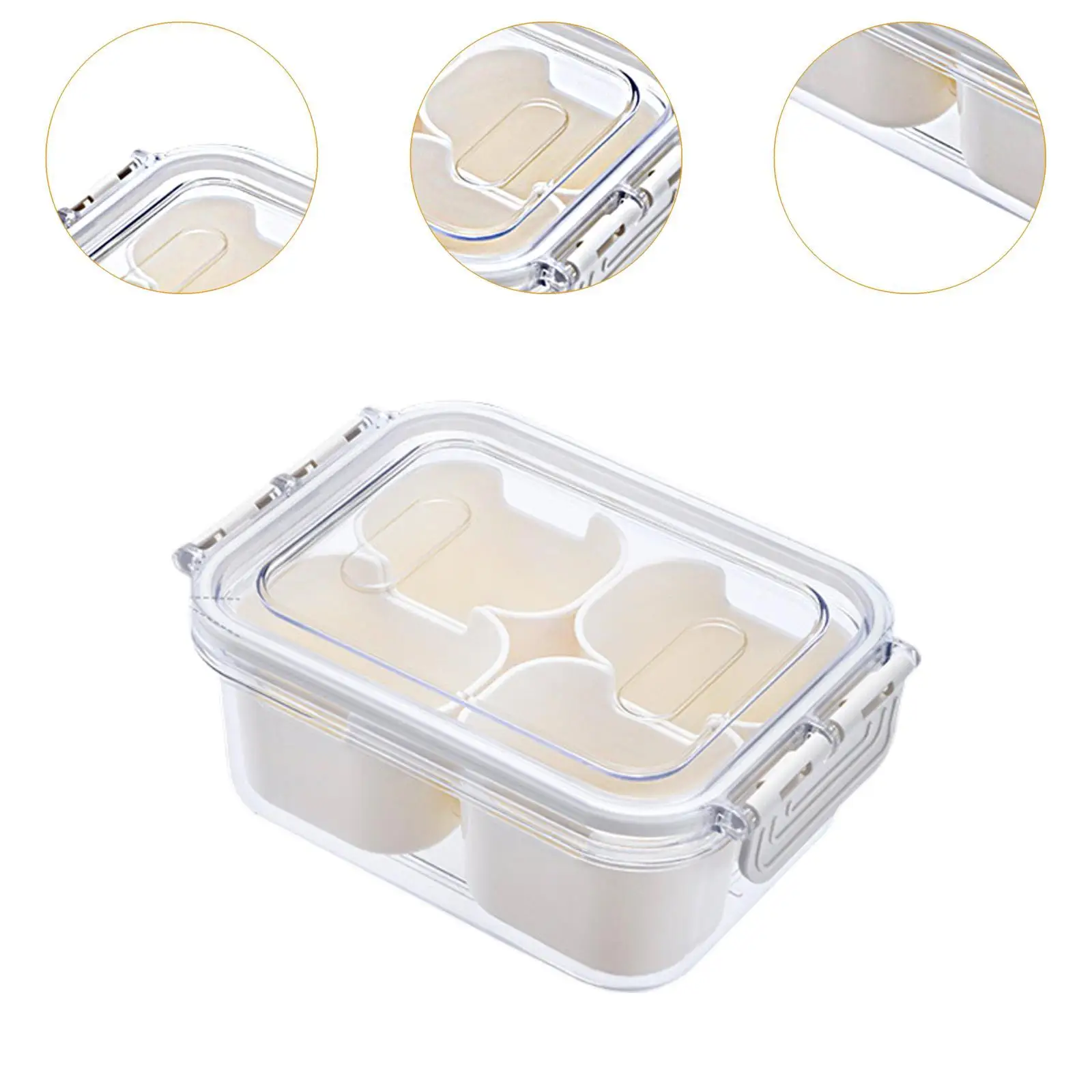 冷蔵庫サービングトレイ、分割オーガナイザー、食品保存容器、ポップコーン、野菜