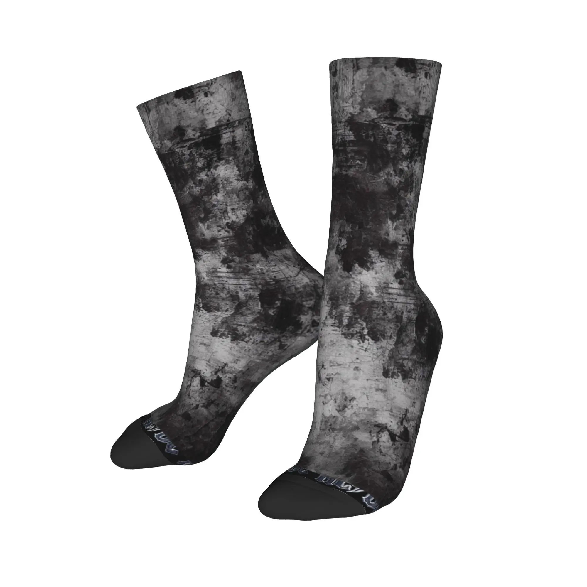 

Custom Fun AC DC Logo Heavy Metal Band Music Printed Black Socks for Women Men Stretch Summer Autumn Winter Crew Socks
