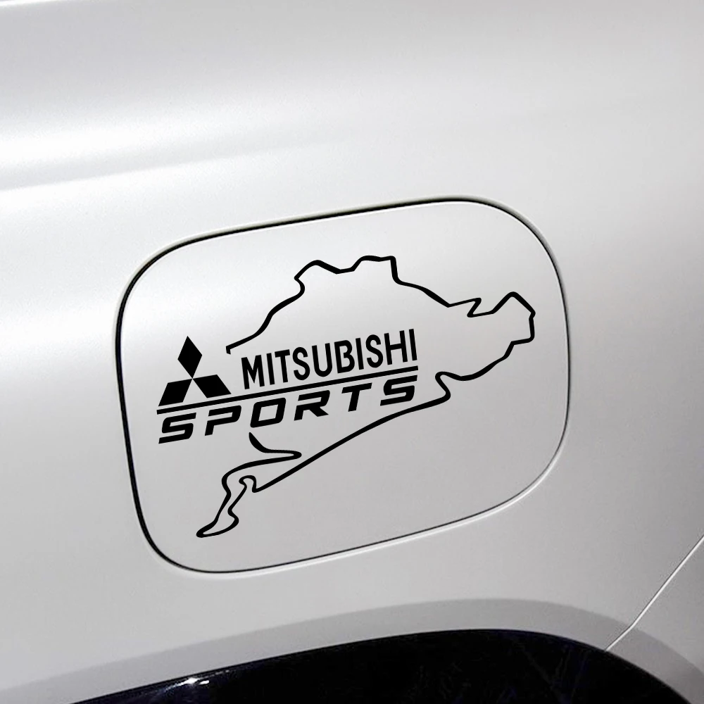 

1pcs Car Styling PVC Vinyl Body Fuel Tank Cap Badge Decoration Sticker For Mitsubishi Lancer Asx Outlander Pajero L200 Galant