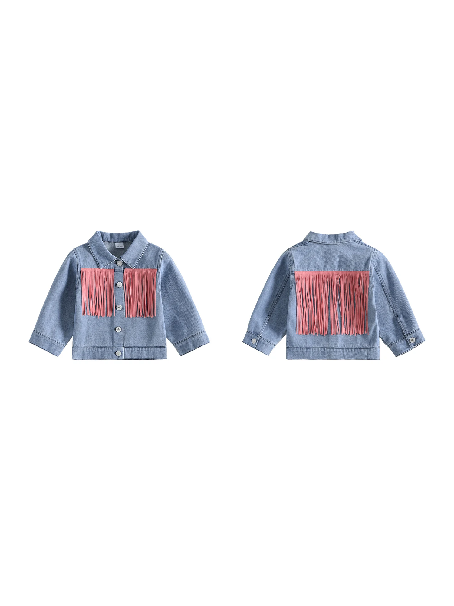 Up Jacket With Tassel Jean Tops Up Jean With-Tassel Sleeve-Button Sleeve Button Up Jacket With Professional