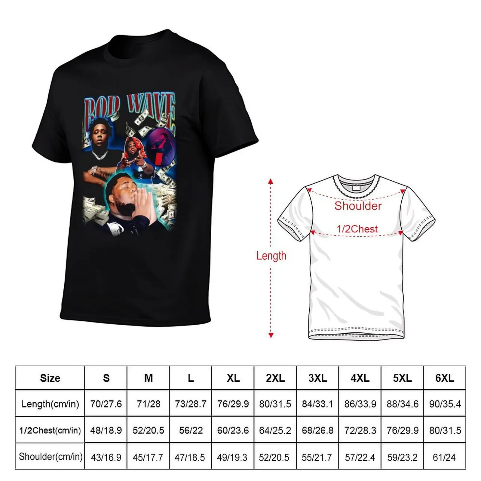 Rod Wave Good Money Cool Rapper T-Shirt cotton t shirts man 100% man t shirt cotton essential t shirt T-shirt