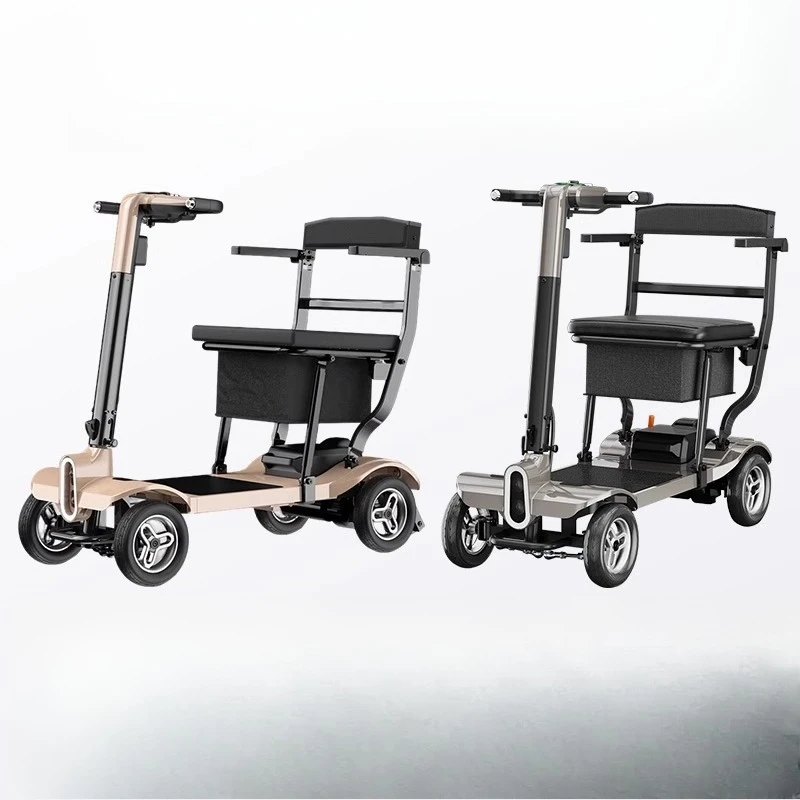 

Elderly scooter electric elderly help household lightweight folding portable disabled four-wheel wheelchair
