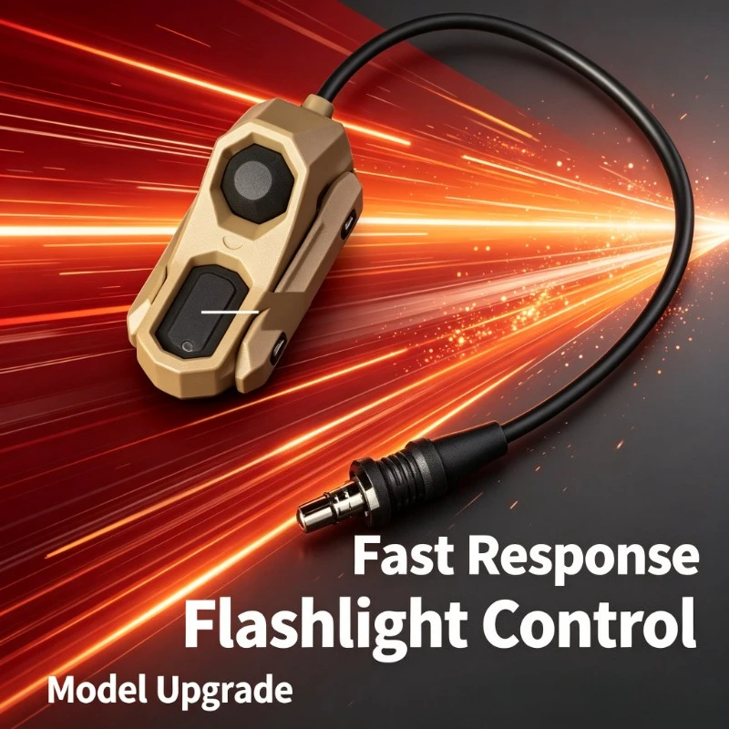 1. Hobby Model Lighting Mod Component, Dual‑Button Remote Pressure Switch Equipped With Twin 2.5mm Plugs