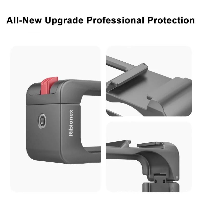 Multifunctionele kooi van aluminiumlegering voor DJI Osmo Nano voor DJI Mic - Quick Release Mount 1/4"-20 draad koude schoen