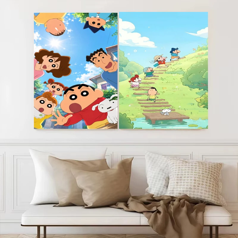 Jigsaw Puzzles Crayon Shin-chan Cartoon Family 500/1000/1200/2000PCS Wall Decor for Living Room Bedroom Perfect Gift No Frame