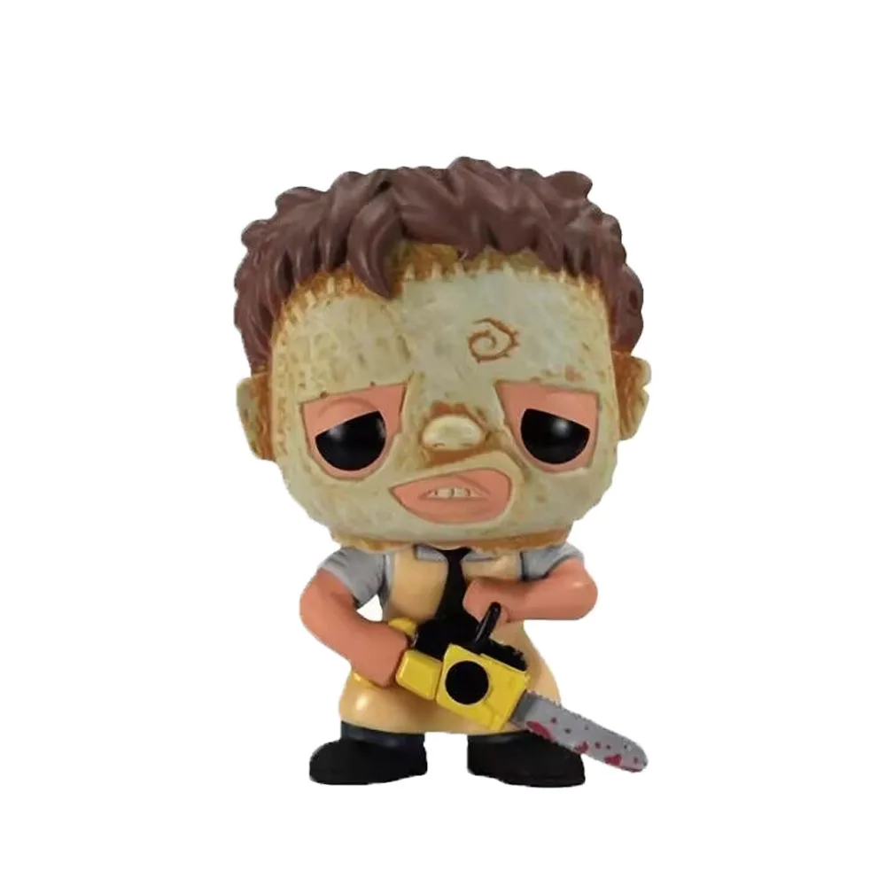 Funko Pop Horror Movies Texas Chainsaws Massacred Leathers Thomas Hewett Tommy Faced # 11 لعبة شخصيات الحركة من الفينيل