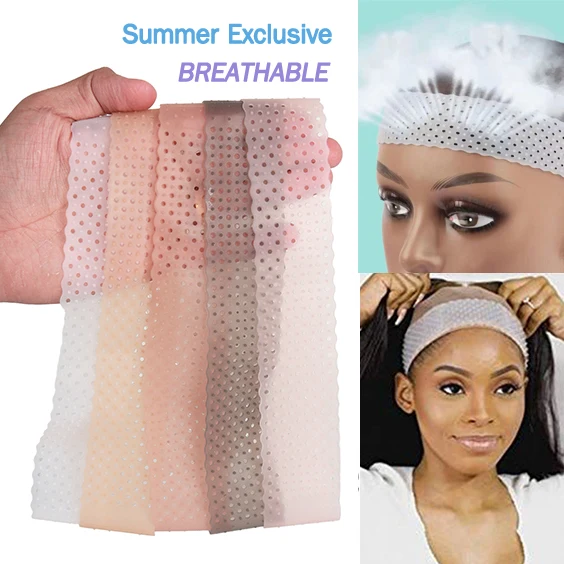 new breathable Wig Grip Band Non-Slip Silicone Wig Headband for Women/man Elastic Wig band for Lace Wigs to Hold Wig head band