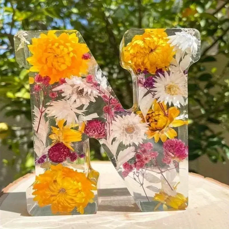2026 Latest Models Silicone Mold for Resin Casting - 26 English Letter & 10 Number Manual Letter Number Mold Set for Crafting