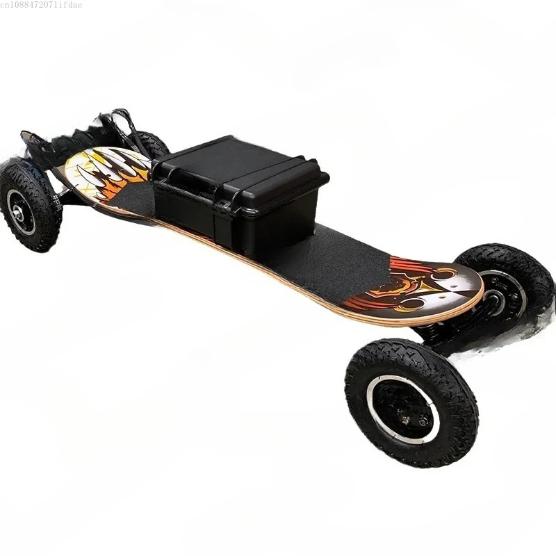 

4WD electric skateboard belt drive frame Changshan board 8 11 inch bracket, tire double