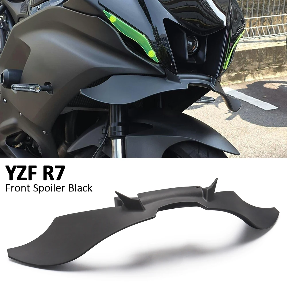 

For Yamaha YZF R7 YZF-R7 YZFR7 Motorcycle Black Downforce Naked Frontal Spoilers Winglet Aerodynamic Wing Front Spoiler Kit